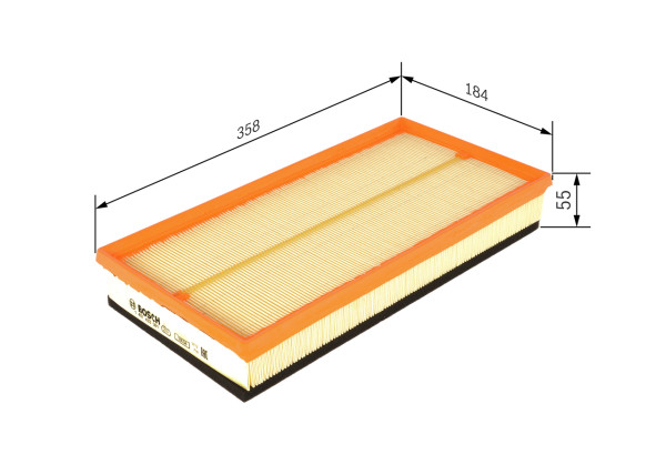 1457433081, Luftfilter, Vzduchový filtr, BOSCH, 1J0129620A, 180129620, 3036400, 8116, A1208, A1432, A35267, AG1537, AI5283, ALA88032, AP1495, C371531, CA9424, E301L01, EAF515, ELP9186, F026401762, LX1835, WA6693, WCA8116, CF8893