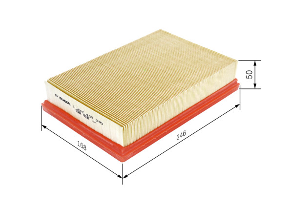 1457433090, Luftfilter, Vzduchový filtr, BOSCH, 1444FH, 1444VW, 1444W2, 1444W3, 11123210038, 2702, 3013900, 31173, 50013599, 585090, 60875, 62931173, 71758643, A1111, A1544, A18306, A2023, ADP152219, AF20081, AG1142, AG1442, AI5245, ALA88182, AP1301, C25101, CA9082, CAF100729P, E478L, EAF423, ELP3894