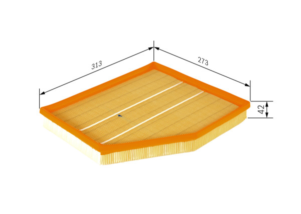 1457433101, Luftfilter, Vzduchový filtr, BOSCH, 13717521023, 13717521037, 1371752103701, 4090AP, A1838, AG1448, AP0323, C31149, E728L, EAF675, ELP9155, LX982, MAF0422, MD8514, P445, PC3321E, VFA1222, WA9607, ZD1829, 3123210008, 50014090