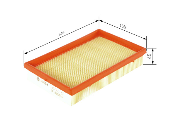 1457433153, Luftfilter, Vzduchový filtr, BOSCH, 1378083E00000, 4702969, 9195316, 13780-83E00, 2727, 3012900, A1109, A2021, ADK82225, AG1423, AP190, C2579, CA9103, E471L, EAF420, ELP9002, J1328026, LX737, MA1182, WA6707, PA7376