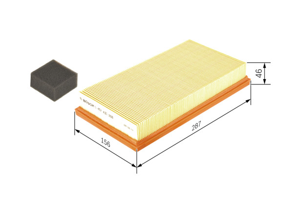 1457433268, Luftfilter, Vzduchový filtr, BOSCH, 1030652, 1050705, 97KB9601AB, 97KX9601AB, 2576, 60204, 8082, A27746, A382, AF0260, AG1162, AG1371, AI5179, AP119, AP156, C2982, CA5658, E394L, EAF052, EFA582, ELP3725, F026401715, FIMPA7221, GFE2433, KNELX692, LX692, MA1083, MAP60028, MD9438, PC2384E