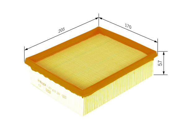 1457433280, Luftfilter, Vzduchový filtr, BOSCH, E147027, 1420H3, 1444H0, 1444J3, 1444VR, 113, 1457433464, 2633, 3011600, 585006, 8172, 8671004497, A1037, A274, A28009, AF20010, AG1083, AG1365, AI5198, AP0804, C2192, CA8675, E383L, EAF346, ELP3731, FA3010, LX642, MA1116, MAF0100, PA7257