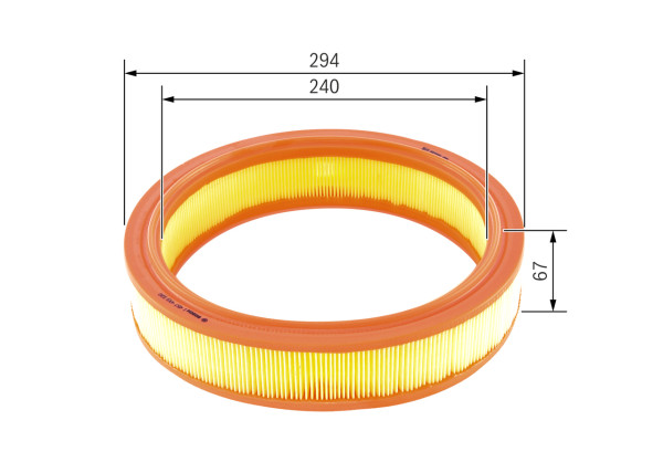 1457433330, Luftfilter, Vzduchový filtr, BOSCH, 46536482, 3014501, A1106, AG1204, AR2322, C30825, CA8939, E849L, EAF412, EL9018, FL6917, LX1638, MA1156, TENA2016, WA6698, PRFFL6917