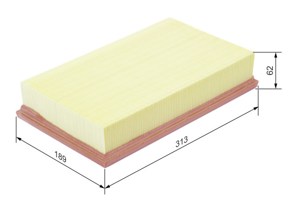 1457433331, Luftfilter, Vzduchový filtr, BOSCH, 7E0129620, 7H0129620, 0986626841, 2758, 3032000, 681AP, 8351, A1169, A2121, A29106, AG1355, AG1554, ALA88138, AP1574, C32191, CA9777, E587L, EAF505, ELP9071, LX786, MA1357, MAP60132, MD8046, PA7455, S1212A, WA9448, 1457433331