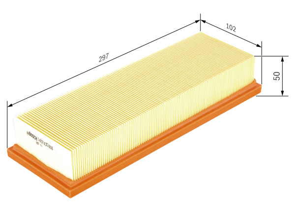 1457433606, Luftfilter, Vzduchový filtr, BOSCH, 144486, 1444P1, 7700273707, 7701042841, 96144871, 1457433442, 2485, 298AP, 3002100, 60959, 8003, A17339, A223, A428, AF0200, AG1165, AG905, AI5092, AP080, AP140, C3173, CA5488, E344L, EAF066, EDA310, EFA571, ELP3486, GFE2261, LX488, MA1019