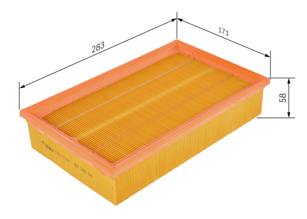 1457433607, Luftfilter, Vzduchový filtr, BOSCH, A1110940004, 1110940004, 0986626868, 192AP, 2537, 3007200, 8048, A259, A292, AG1370, AG861, AI5114, AP0101, C29144, CA5560, E221L, ELP3733, LX526, MA1062, PA7203, U628, WA6173