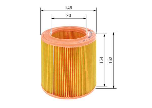 1457433652, Luftfilter, Vzduchový filtr, BOSCH, 25062222, 61678, A840X9601AAA, ASU1816, GFE1100, 5012564, 9974620, ASU1816EVA, GFE1113, ASU1816SLP, 1457433652, 2713800, 9042, A17305, A354, A854, AF0021, AF25010, AG291, AR134, AR286, C15771, CA4744, EAF028, EDA475, EFA356, EL3541, FL6686, LX706, MA670