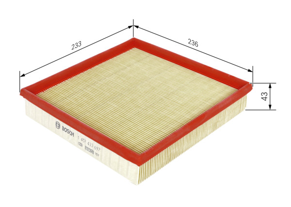 1457433697, Luftfilter, Vzduchový filtr, BOSCH, 13711247405, 13721247404, 13721247405, 13721247637, 13721247835, 2541, 291AP, 3004900, 8127, A1480, A368, A468, AG1234, AG930, AI5149, ALA8448, AP088, C2493, CA5641, E356L, EAF101, ELP3668, LX500, MA1092, PA7177, U687, WA6259, WA990, ELP3896