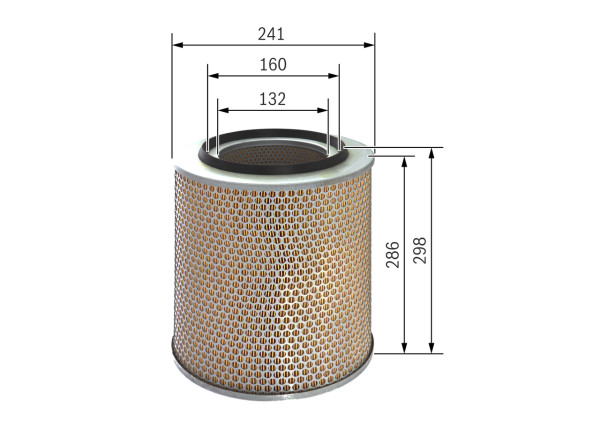 1457433735, Luftfilter, Vzduchový filtr, BOSCH, 1905983, 5021107536, CH12825, 500041171, 1457433735, 1500278, 2343210006, 2450, 2718300, 39769, 42327E, 462AR, 9765, A233, A47457, A765, AEM2556, AF4972, AI3429, AM4091, C24393, CA5368, E219L, FA3132, FLI6818, HP732A, LAF8651, LX562, MA809, MD7042