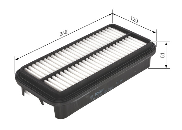 1457433957, Luftfilter, Vzduchový filtr, BOSCH, 1780111080, 178011108083, 17801110808T, 2694, A1144, A1361, A172, A34717, AG1742, ALA1103, AP170, C2524, CA7167, E796L, J1322063, LX923, MA1164, PA7251, TA1191, WA6357