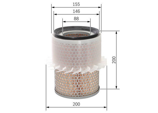 1987429186, Luftfilter, Vzduchový filtr, BOSCH, MD620563, MR239466, MR323849, MR323949, MZ311786, XR239466, XR323949, 1638021580, 1987429169, 2728200, 3964405, 585638, 60514, 8040, 8671014062, A113, A1583, A3015S, ADC42228, ADG878, AF0490, AF25500K, AG1716, AI344608, ALA8204, AM4684, C16148, CAF100488C, CAK3193, CMB12399