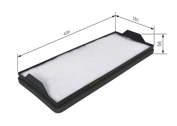 Kupefilter - 1987431155 BOSCH - 7424993603, A9408350247, B67582415