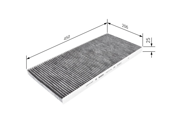 1987431194, Kupefilter, Filtr, vzduch v interiéru, BOSCH, 2994583, 1987432541, 80001127, AK359180, CUK4594, E1908LC, K1406A, LAK170