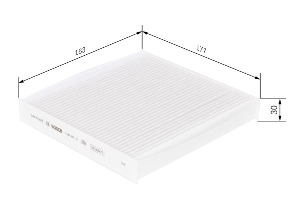 1987432115, Kupefilter, Filtr, vzduch v interiéru, BOSCH, 08R79SAA000B, 72880AJ010, 80291-SAA-E01, 80291-SAA-J01, 80291SAA505HE, 80291SAA506HE, 80291-SEL-Y01, 1987431115, 21652989, 5310900, AC55, AH303, CF10073, CU1835, E2959LI, EKF225, ELR7144, J1344007, K1164, LA155, MP158, WP9216