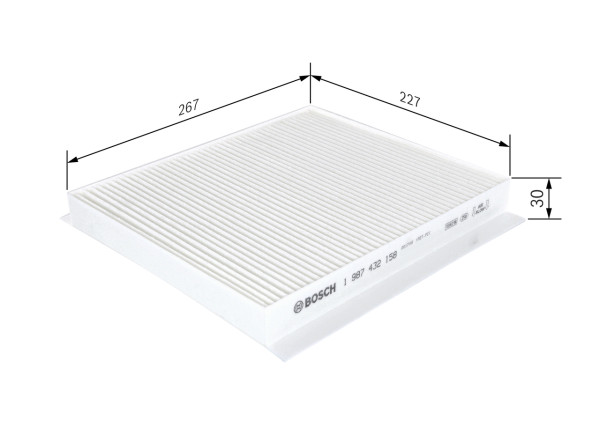 1987432158, Kupefilter, Filtr, vzduch v interiéru, BOSCH, 971332D000, 971332D100, 971332D900, 971332D000AT, 971332D100AT, 9999Z07015, 5311800, 80000083, AC214, ADG02508, AH257, C45662, CF10329, CU2356, E3985LI, EKF208, ELR7180, K1149, LA440, MP213, PC8191, WP9200, ADG02530