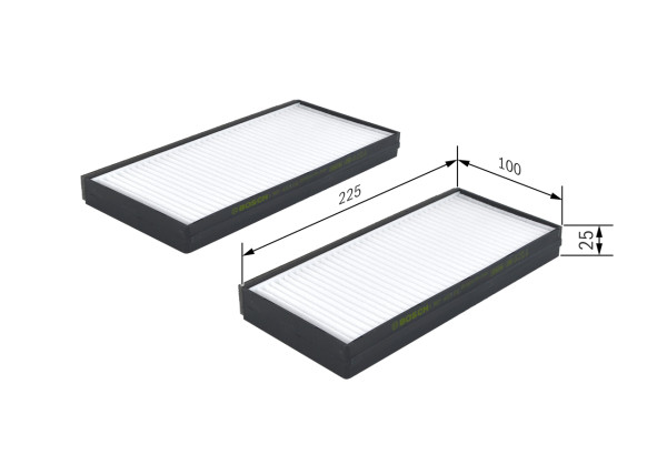 Kupefilter - 1987432176 BOSCH - 0K9A46152S, 0K9A46152X, 0K9A46152XA