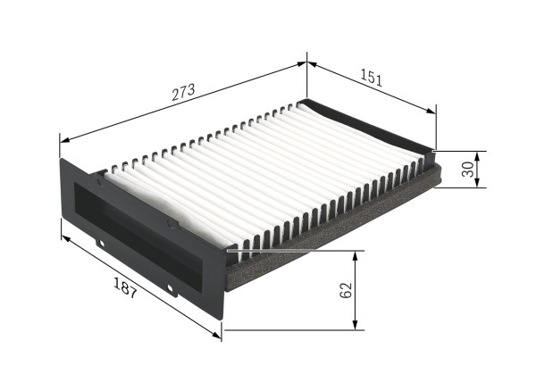 Kupefilter - 1987432210 BOSCH - JKR100200, AH229, ALC5500