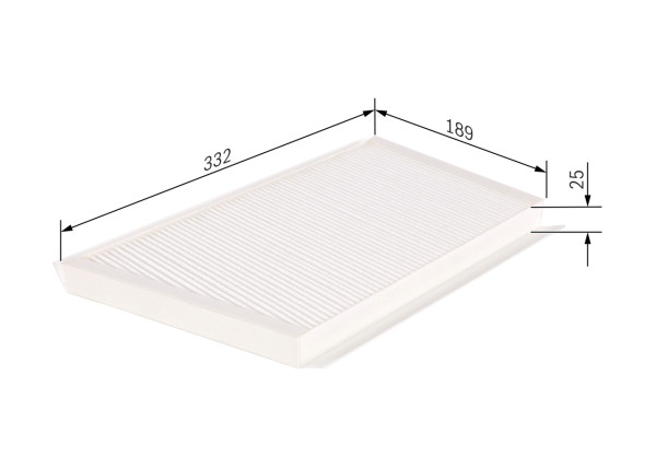 Kupefilter - 1987432270 BOSCH - A2038300218, 2038300218, 0123190004