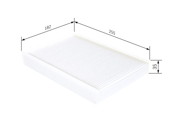 1987432272, Kupefilter, Filtr, vzduch v interiéru, BOSCH, 1S0820367, 0986628557, 5323300, 80004355, AC157, AH370, CF11464, CU26006, E2988LI, EKF317, K1333, LA811, PC8339, WP2092, 0986628657, 1987435573