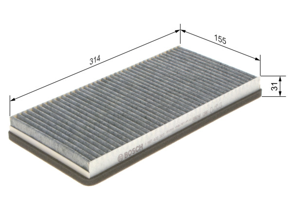 1987432307, Kupefilter, Filtr, vzduch v interiéru, BOSCH, 6447PG, 99657121901, 6447S5, 9406447PG0, 1987431307, 21652541, 5416900, AH7015, AHC102, CFA5846, CUK3340, E951LC, EKF145A, K1020, KF044, LAK321, MC555, NC2103CA, PCK8020, WP6841, 1987432007, CUK3360, K1020A, LAK59