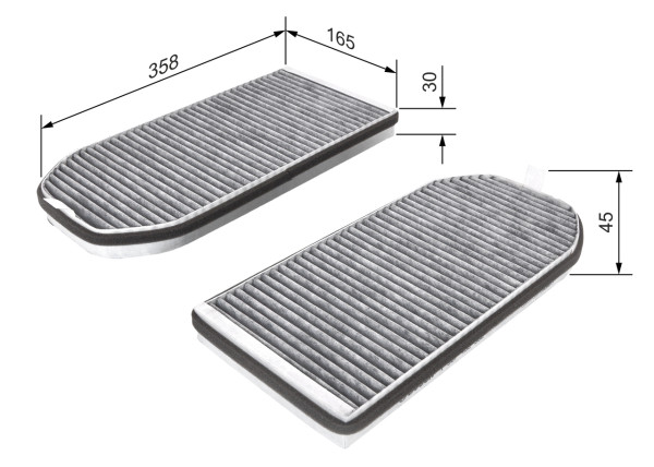 Kupefilter - 1987432362 BOSCH - 64118390447, 64312339888, 64319069926