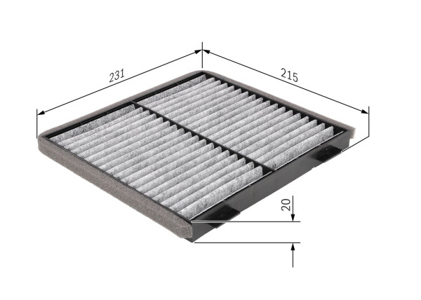 1987432363, Kupefilter, Filtr, vzduch v interiéru, BOSCH, 30614031, 30662349, 30883952, 31369415, 1987432063, 21653069, 5412000, AHC289, ALC63001, CUK2137, E1955LC, EKF260A, EKR7170, K1115A, LAK107, PCK8082, AHC358