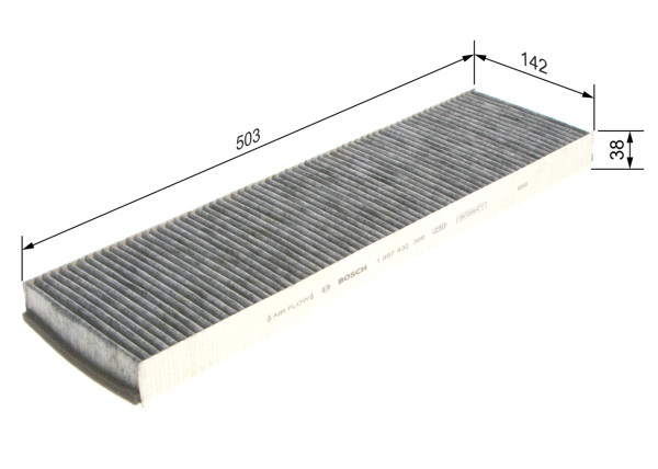 Kupefilter - 1987432399 BOSCH - E146031, 6447GW, 647989