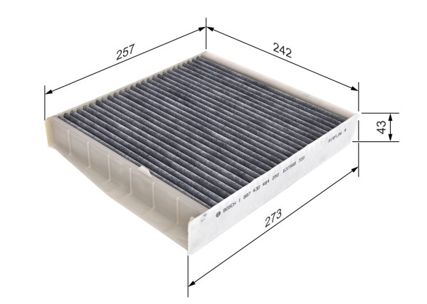 1987432464, Kupefilter, Filtr, vzduch v interiéru, BOSCH, 30630754, 306307540, 30630755, 30676413, 306764130, 30767419, 9171756, 91717560, 0986628521, 21652996, 5412600, AHC173, CFA9396, CUK2855, E1916LC01, EKF132A, EKR7118, K1126A, LAK54, WP9101, 0986628621, 1987432064
