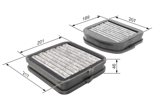 1987432533, Kupefilter, Filtr, vzduch v interiéru, BOSCH, 2108301118, A2108300218, A2108300318, A2108301118, A2208300118, A2208300218, 2108300218, 2108300318, 2208300118, 2208300218, 5414100, 80001740, AC28, AHC3942, CFA116502, CUK220002, E2973LC2, JKR7088, K1220A2X, LKK72S, WP9195