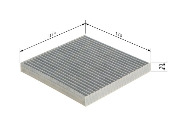 1987432566, Kupefilter, Filtr, vzduch v interiéru, BOSCH, 6479J7, 7803A012, 5428600, AHC369, CFA11463, CUK18002, LAK636, PCK8338