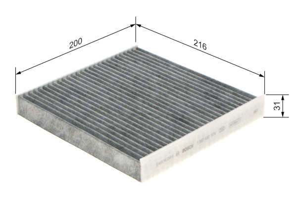 1987432574, Kupefilter, Filtr, vzduch v interiéru, BOSCH, 1745605, 1748479, 6C1116N619AAK, 6C1119G244AA, 1987432274, 5422300, AHC376, CUK22013, E2994LC, EKF331A, K1377A, LAK859, PCK8346, WP2147