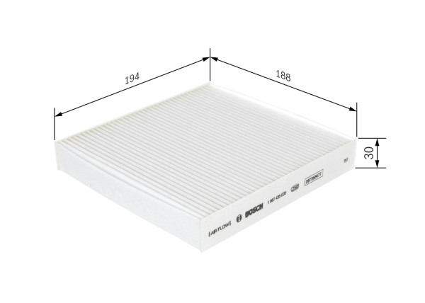 1987435005, Kupefilter, Filtr, vzduch v interiéru, BOSCH, A22002300, K6000633304, 0000052126547, 51854923, 6000633304, 0986628531, 17541, 44783, 5321000, 65013, 70944783, 715755, ACP906, ADA102524, AH371, CCF0473, CF11470, CP1451, CU20006, E3910LI, E665, EKF382, ELR7308, K1322, LA922, LVCF600, MP406, MS6461, NC2385, PC8340