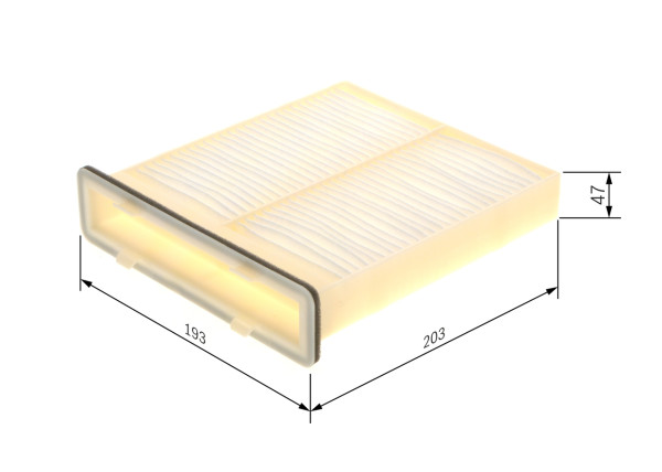Kupefilter - 1987435037 BOSCH - 9586080J00000, 9586080J10000, 95860-80J00