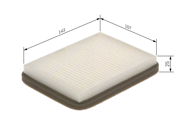 Kupefilter - 1987435052 BOSCH - 9999Z07019, AH574, CU1519