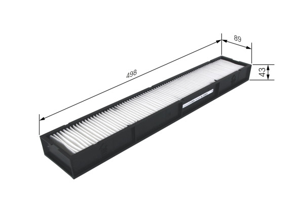 Kupefilter - 1987435060 BOSCH - A1298350047, 1298350047, AH578