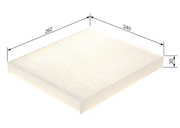Kupefilter - 1987435079 BOSCH - 68079487AA, K68079487AA, 68079487AB
