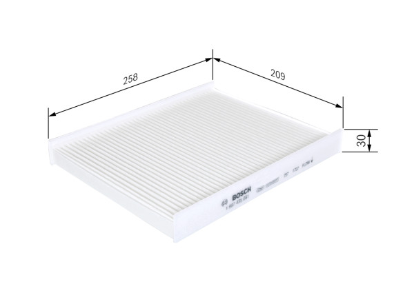 1987435081, Kupefilter, Filtr, vzduch v interiéru, BOSCH, 1UF79AQ000, S971332B005AT, 2BF79AQ000, 971331U000, 971332B005, 971331U00, 971332B005AT, 3988LI, 5337900, AC145, AH490, ALC55091, C36158, CU27007, ELR7316, K1315, LA745, LVCF602, MS6441, PC8451, WP2056, 24080