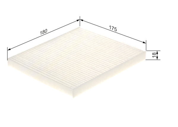 Kupefilter - 1987435096 BOSCH - AY684NS025, MZ600152, AY685NS025