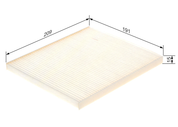 1987435114, Kupefilter, Filtr, vzduch v interiéru, BOSCH, 971334L000, 17572, 715807, ADG02582, AH538, CCF0479, CF12222, CP1542, CU21008, E3972LI, ELR7354, K1329, KC6113, LA1202, MS6485, N1340522, WP2102, 49384603, KC6113C, PF570