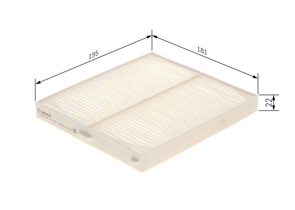 Kupefilter - 1987435115 BOSCH - 278914A00B, 95861M68K00, 278914A00H