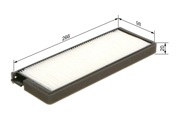Kupefilter - 1987435123 BOSCH - 93740495, 96331028, EC96331028