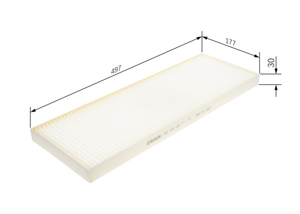 Kupefilter - 1987435125 BOSCH - 1535101, 22301111, 2283473
