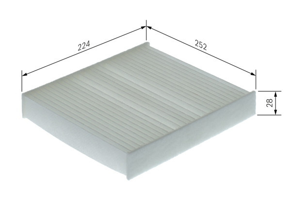 Kupefilter - 1987435169 BOSCH - 97133C1000, 97133M5000, E5975LI