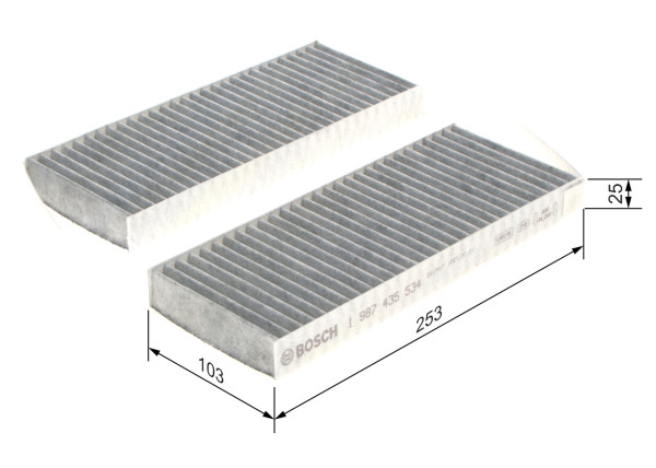 Kupefilter - 1987435534 BOSCH - 272774653R, 5428700, 715734