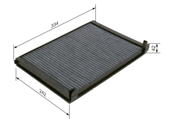 Kupefilter - 1987435563 BOSCH - 1953596, CUK33001, E4947LC