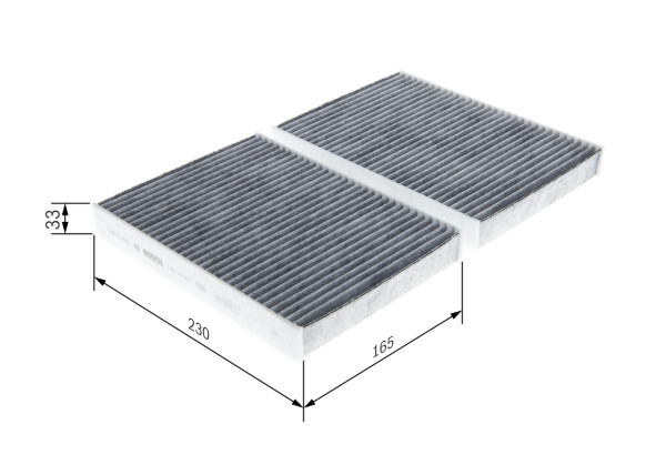 Kupefilter - 1987435578 BOSCH - 64115A1BDB6, 64116996200, 64116996208