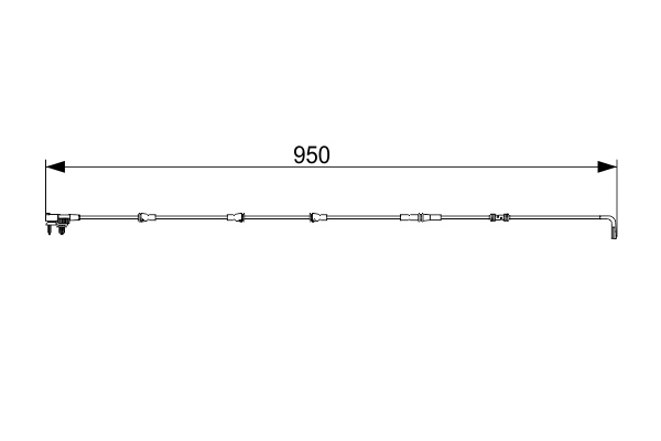 1987473564, Varselkontakt, bremseklossslitasje, Výstražný kontakt, opotřebení obložení, BOSCH, LR033295, 001127, 22947372, 39782, 47372, 53145270004, 610571EC, 6337701, 8DK355252-401, 8DK355252401, 98048300, A00479, GIC377, KS0207, LVWS86, LZ0260, MWI0524, WIR5231, WK17282
