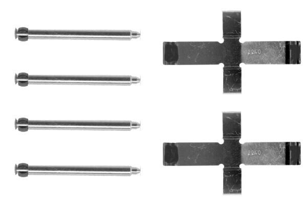 Tilbehørssett, skivebremseklosser - 1987474091 BOSCH - 0911, 1090911, 13046000872