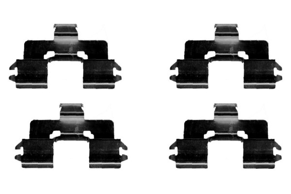 Tilbehørssett, skivebremseklosser - 1987474422 BOSCH - 1091666, LX0422, Z1666