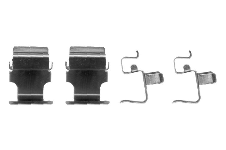 Tilbehørssett, skivebremseklosser - 1987474428 BOSCH - MR493177, MR510545, 1091673